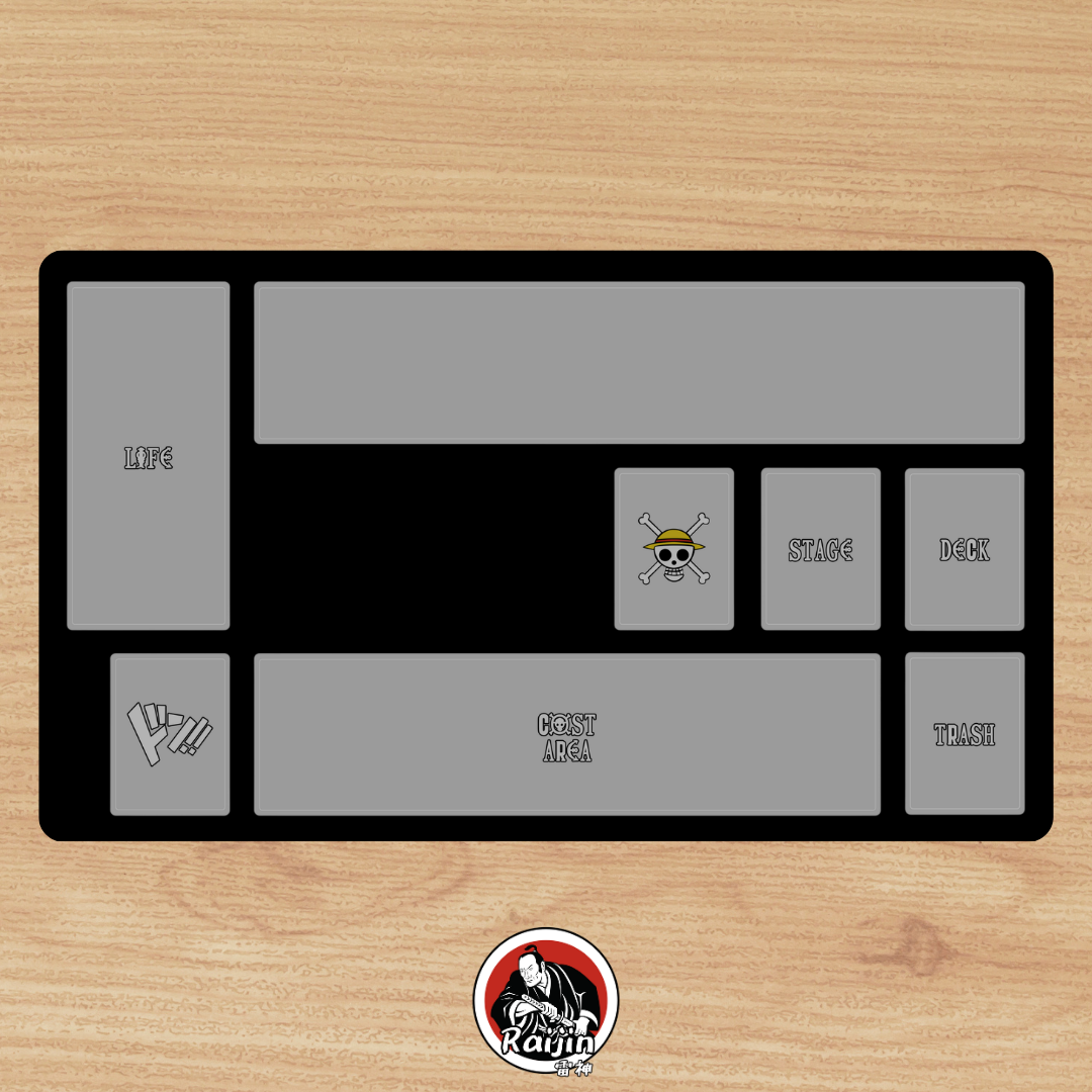 Playmat One Piece - Luffy vs Kaido (Cuphead Theme)