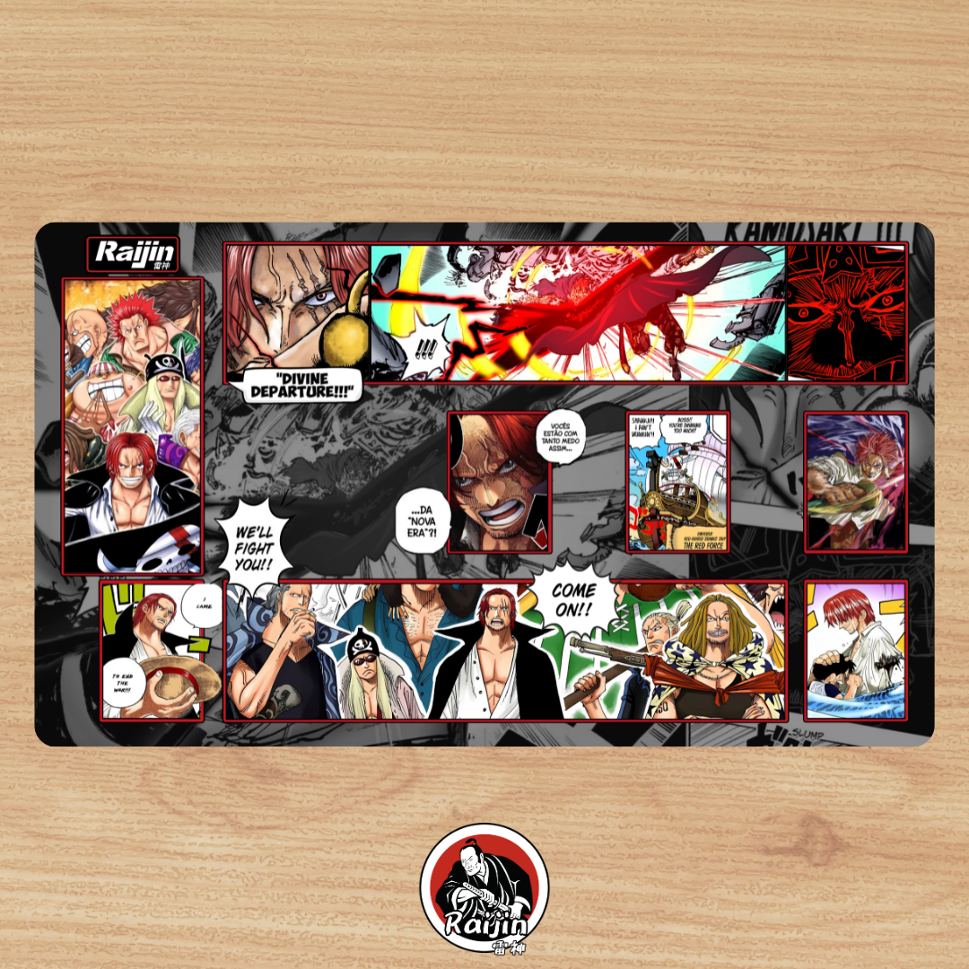 Playmat One Piece - Shanks, The Redhead! (RAIJIN CUSTOM MAT)