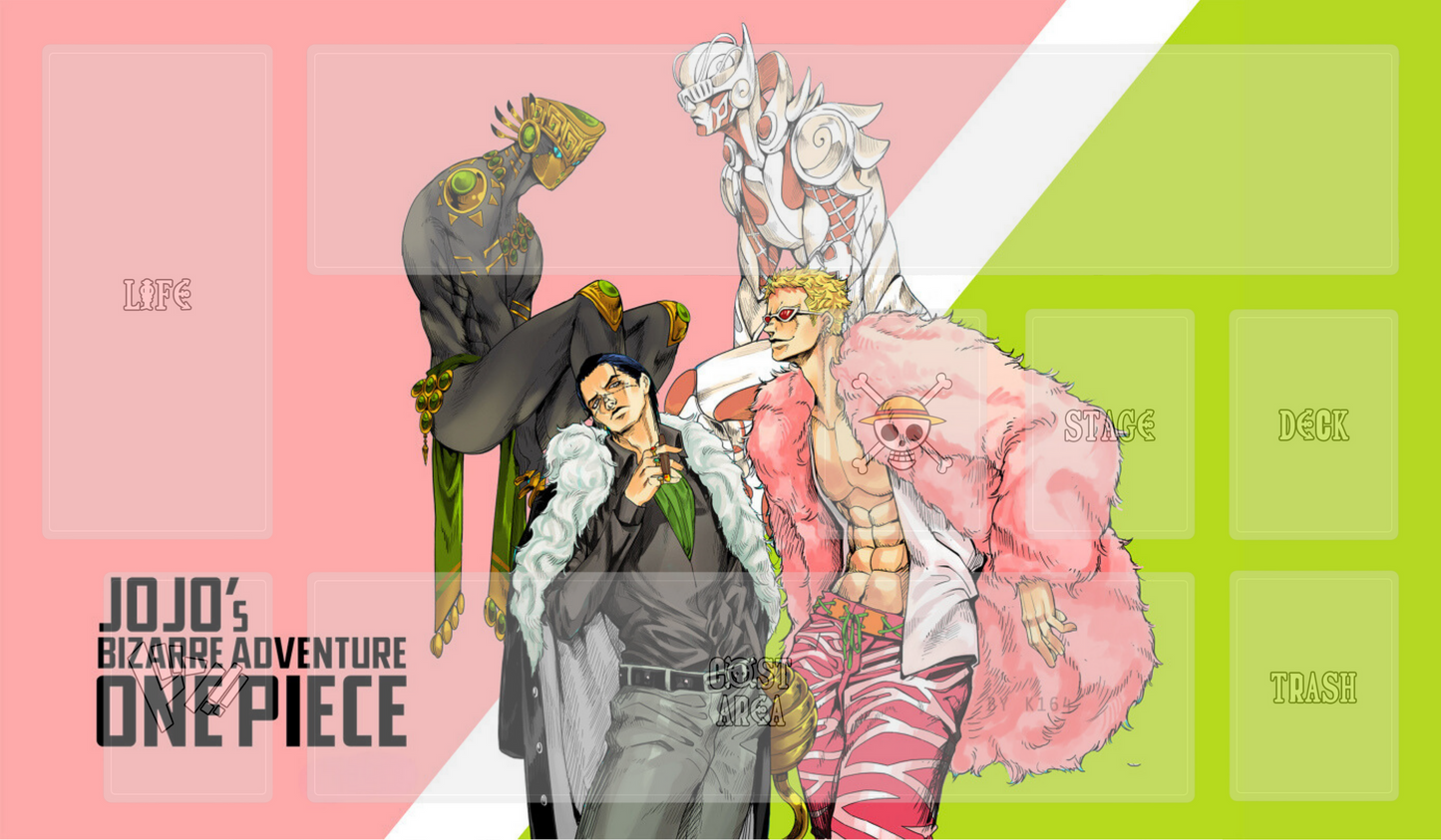 Playmat One Piece JoJo's Bizarre Adventure Theme Doflamingo & Croc